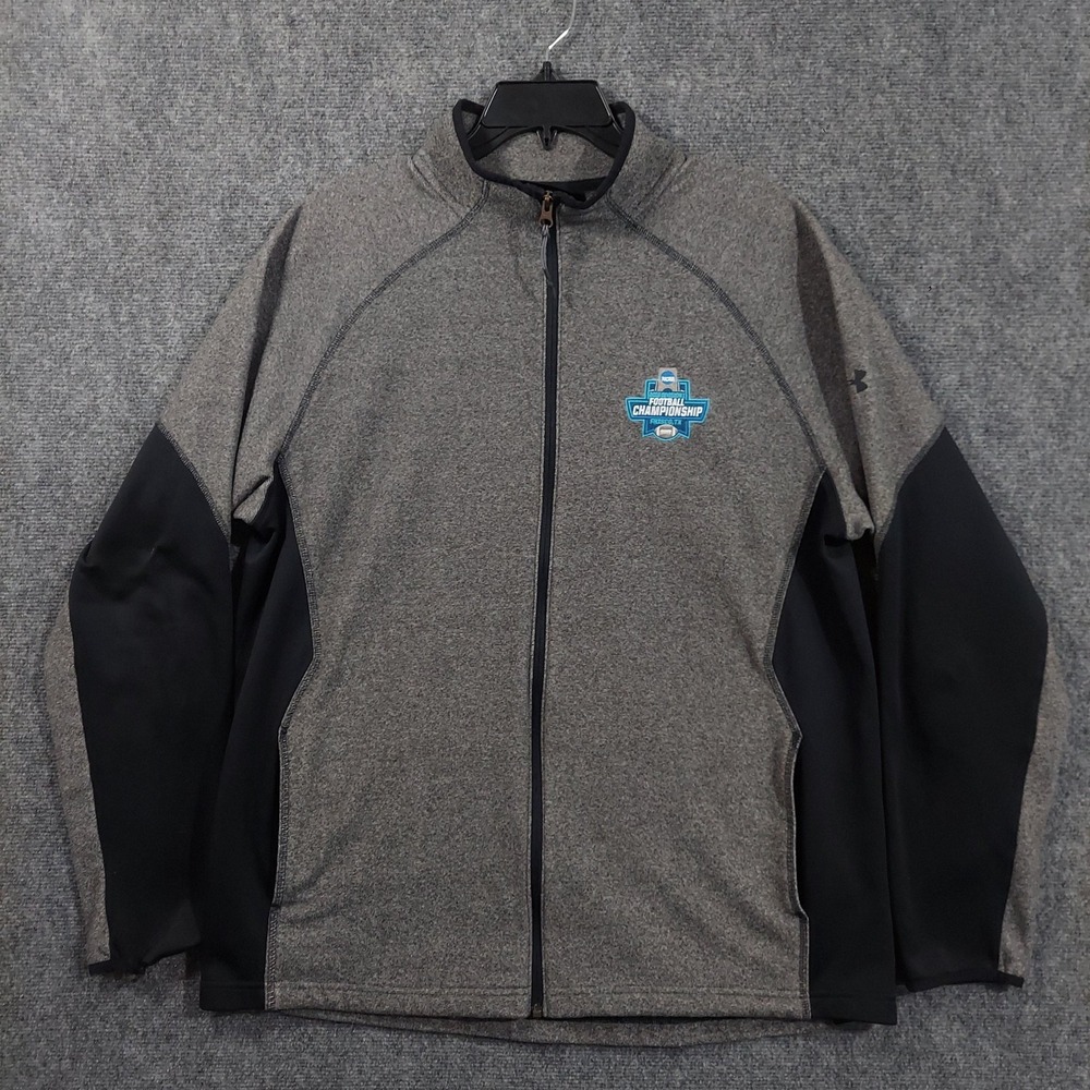 Under Armour Jacket Womens XL Gray Fleece Full Zip ColdGear NCAA Football 2019